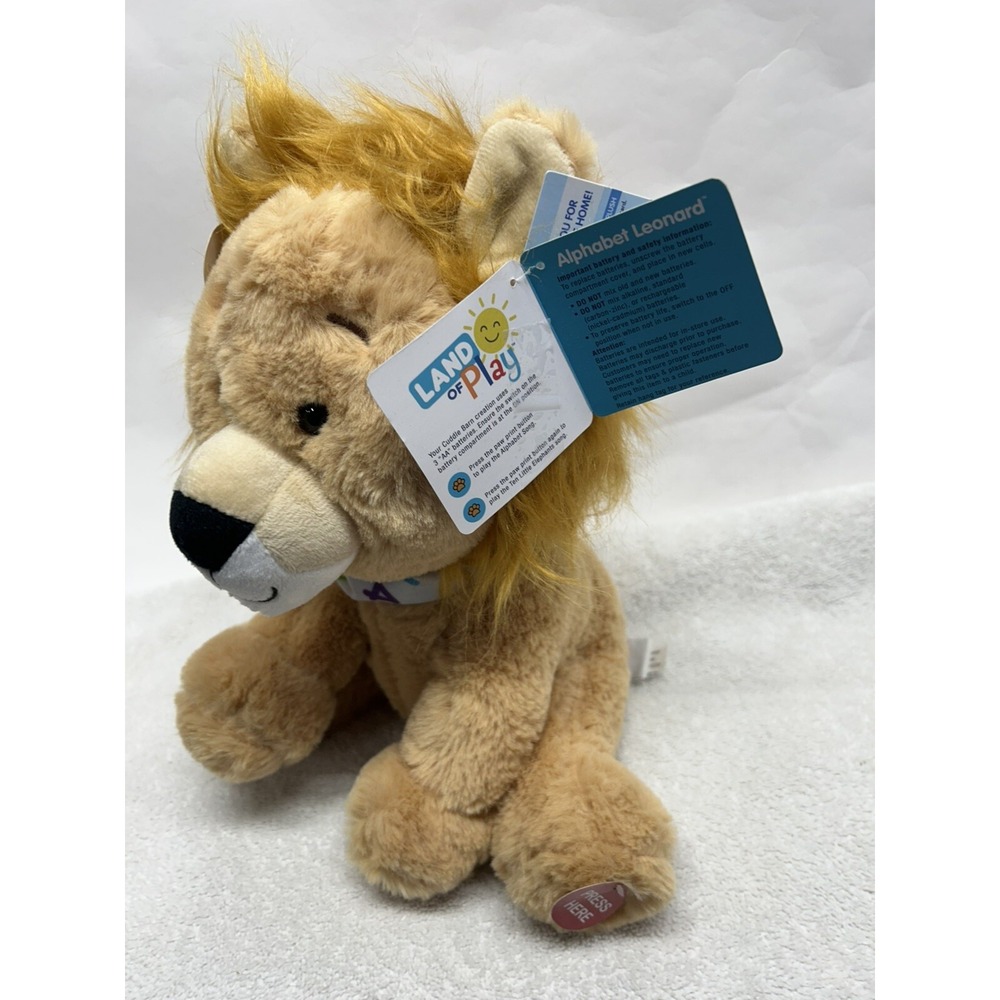 Alphabet Leonard Land Of Play Cuddle Barn Lion ABC Song & Ten Little Elephants